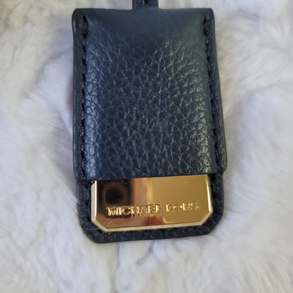 MICHAEL KORS Karson Hobo Shoulder Double Blue Tone Leather - Picture 12 of 16